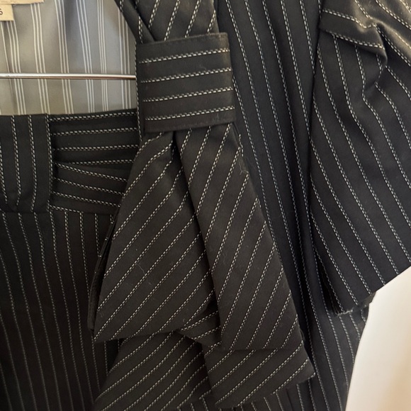 Nanette Lepore Black Pinstripe Skirt Set - Picture 9 of 9